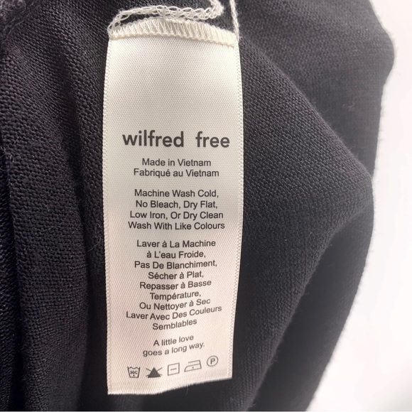 Aritzia Wilfred Free Black Sweater Top Size XS - Picture 5 of 7